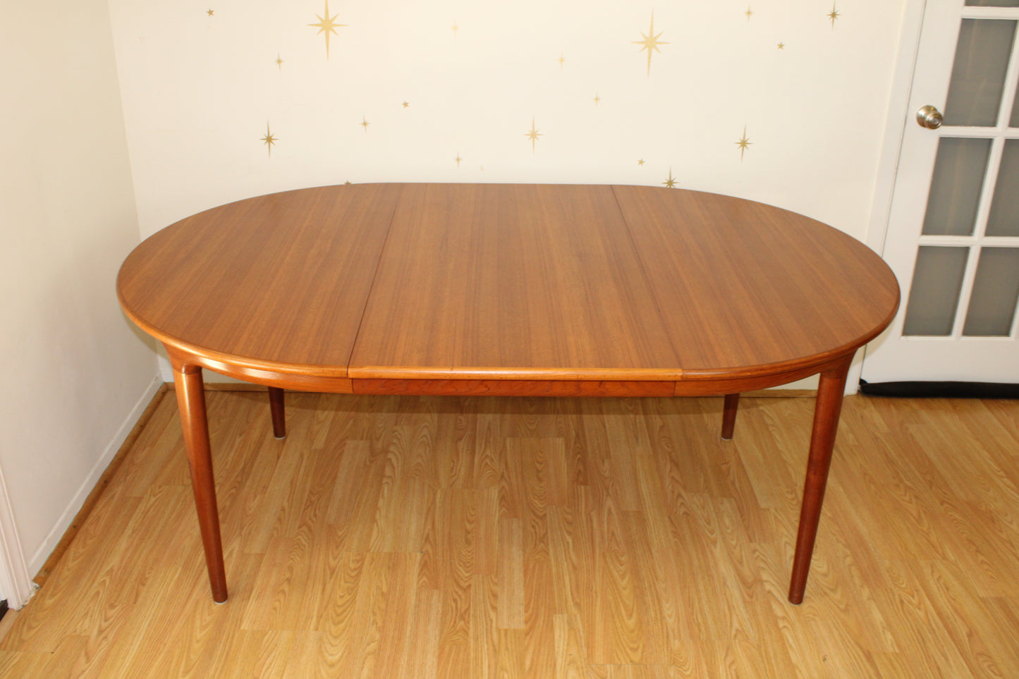 Round - Oval Danish Teak Dining Table by Johannes Andersen for Uldum