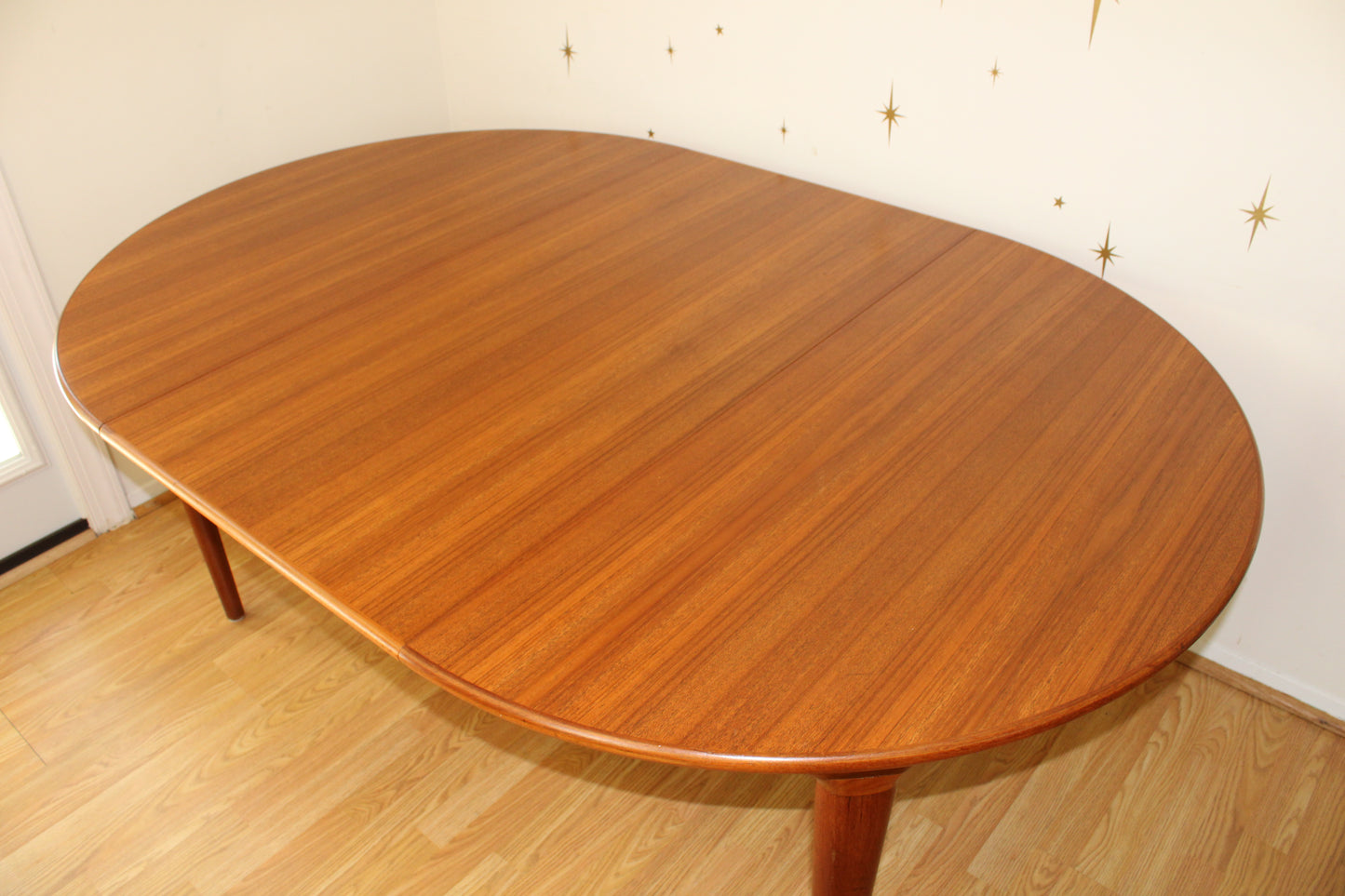 Round - Oval Danish Teak Dining Table by Johannes Andersen for Uldum