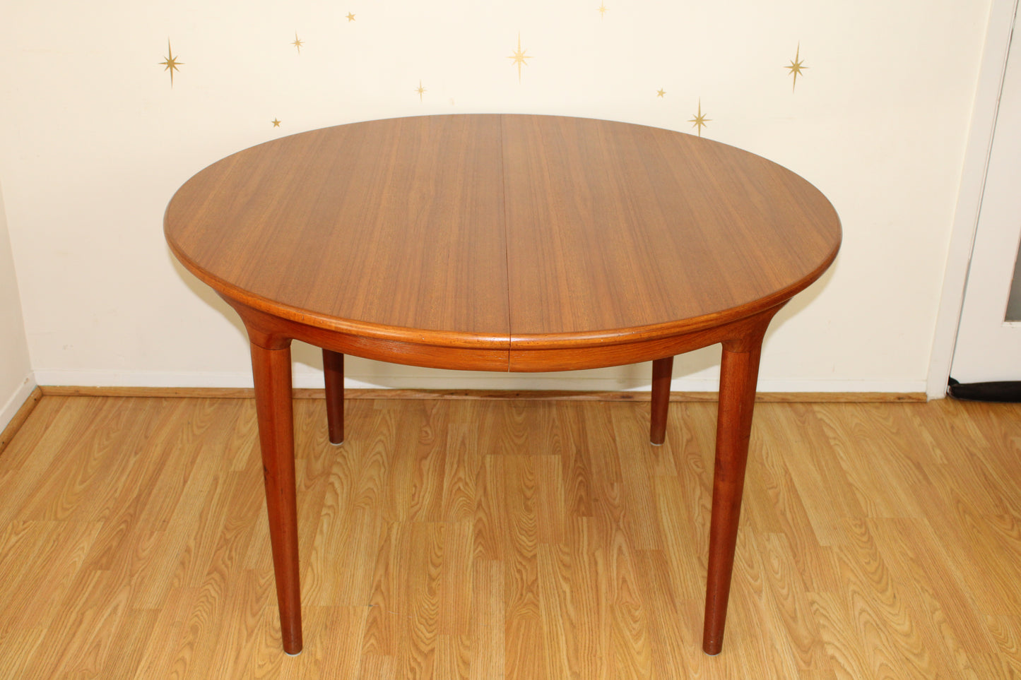 Round - Oval Danish Teak Dining Table by Johannes Andersen for Uldum