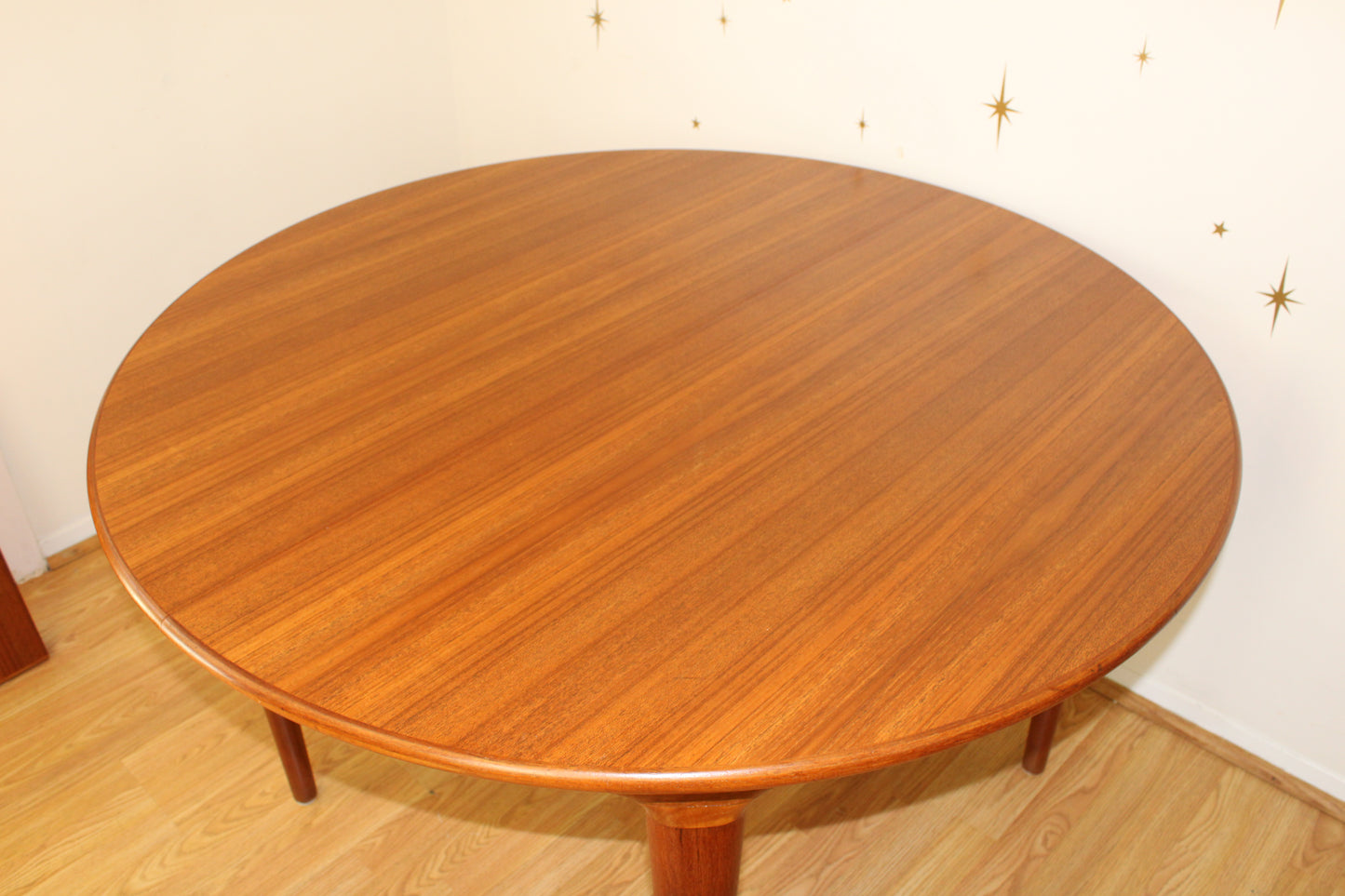 Round - Oval Danish Teak Dining Table by Johannes Andersen for Uldum
