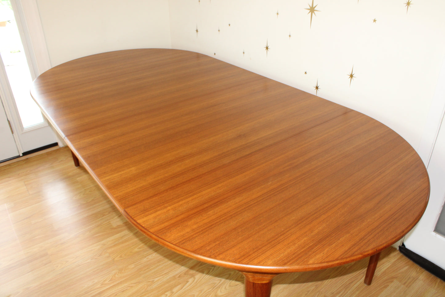 Round - Oval Danish Teak Dining Table by Johannes Andersen for Uldum
