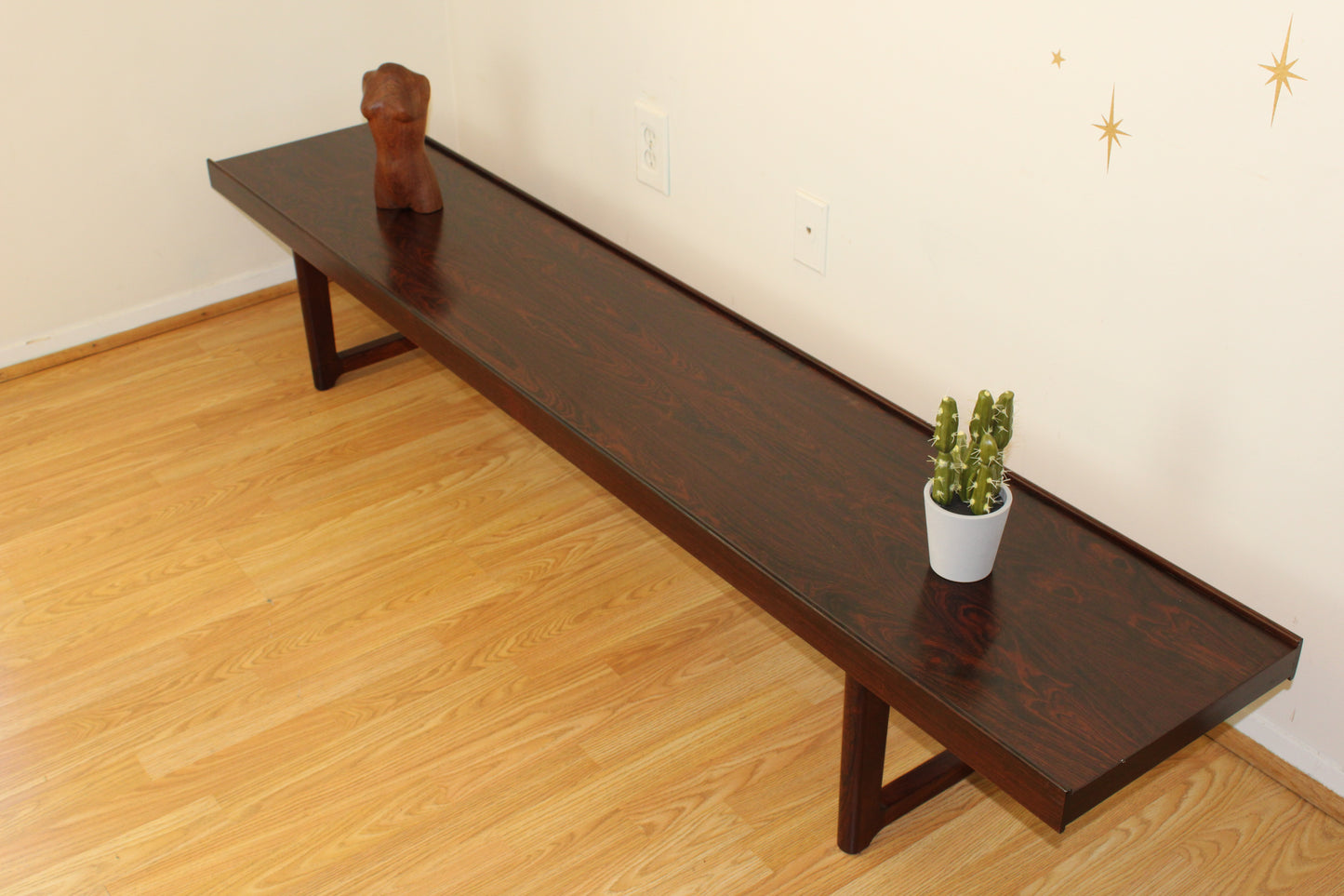 XL - Tørbjorn Afdal for Bruksbo Norwegian Rosewood "Krobo" Coffee Table/Bench