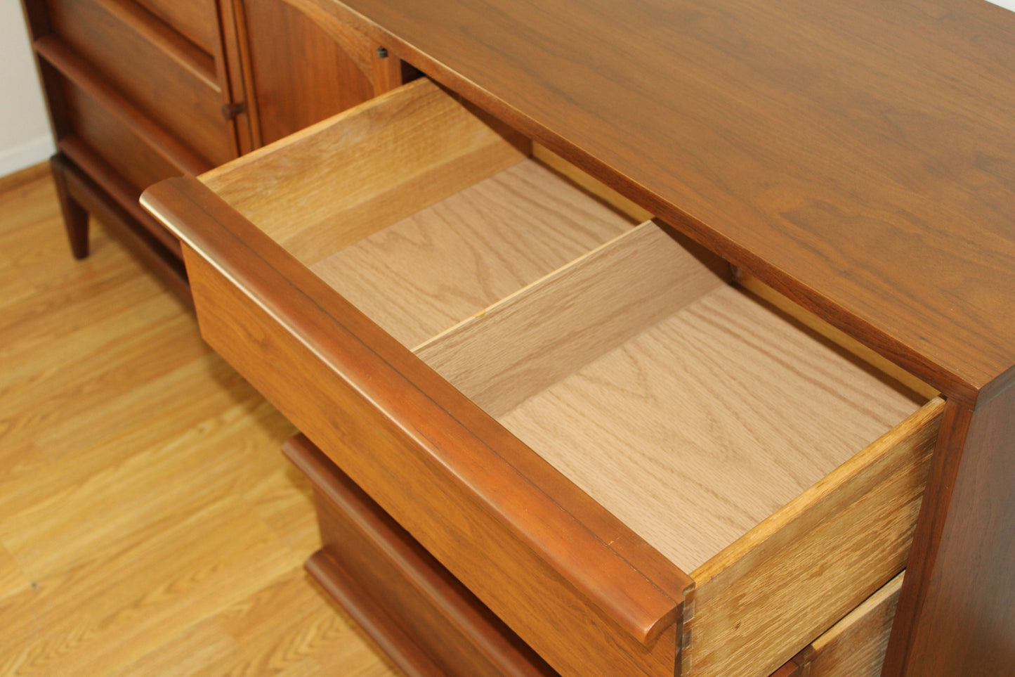 Lane Rhythm Walnut Triple Dresser