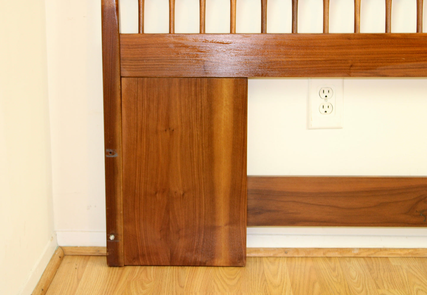 Drexel Declaration King Size Solid Walnut Headboard by Kipp Stewart