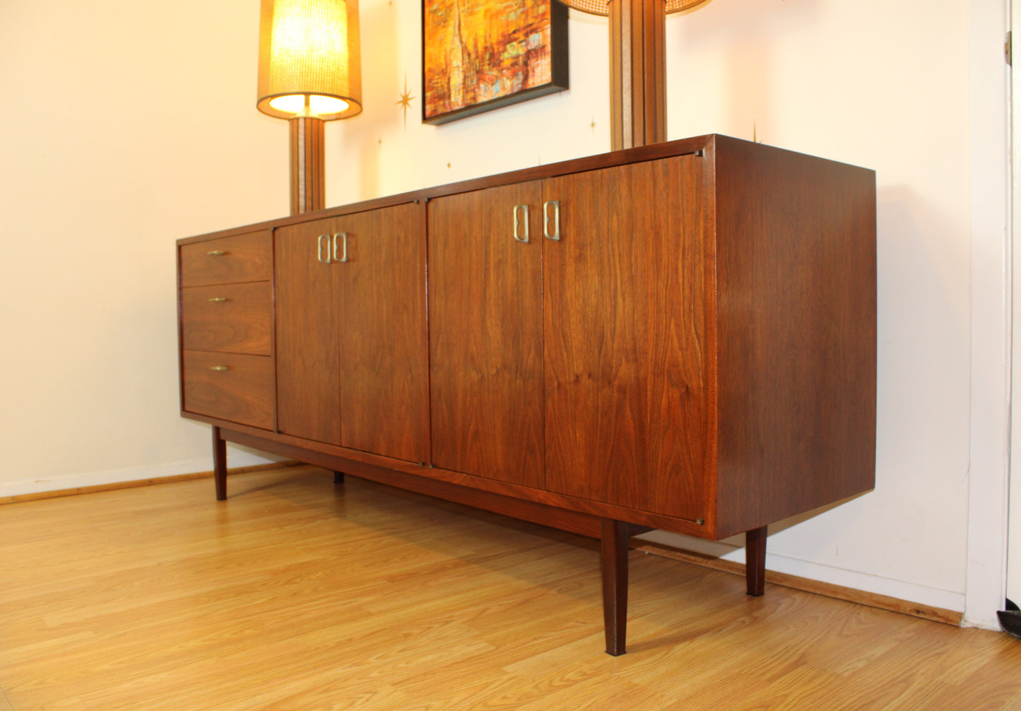 American Modernist Walnut Sideboard by Jack Cartwright