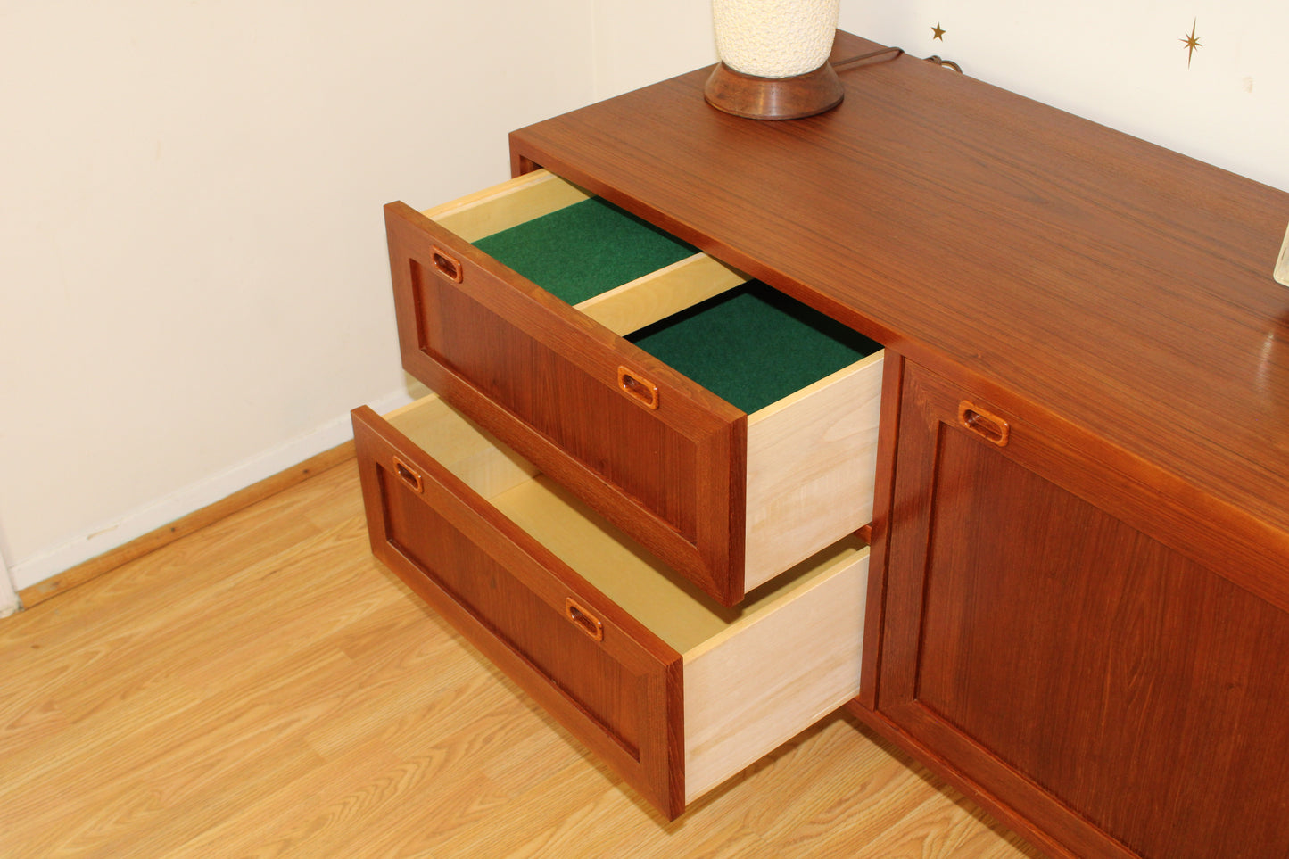 Danish Modern Teak Compact Sideboard