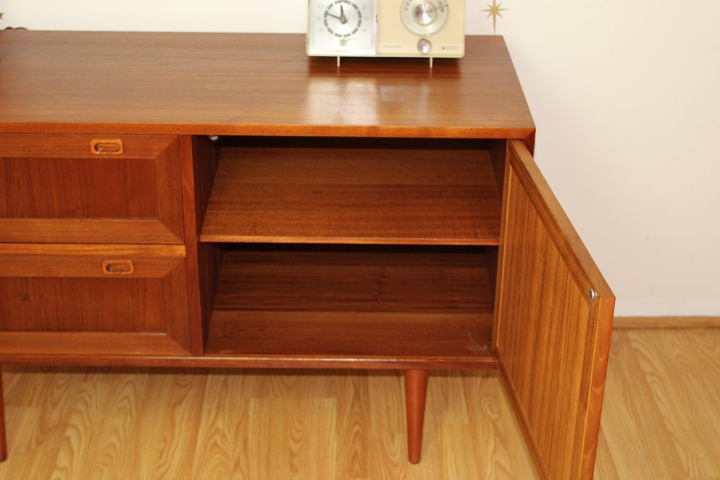 Danish Modern Teak Compact Sideboard