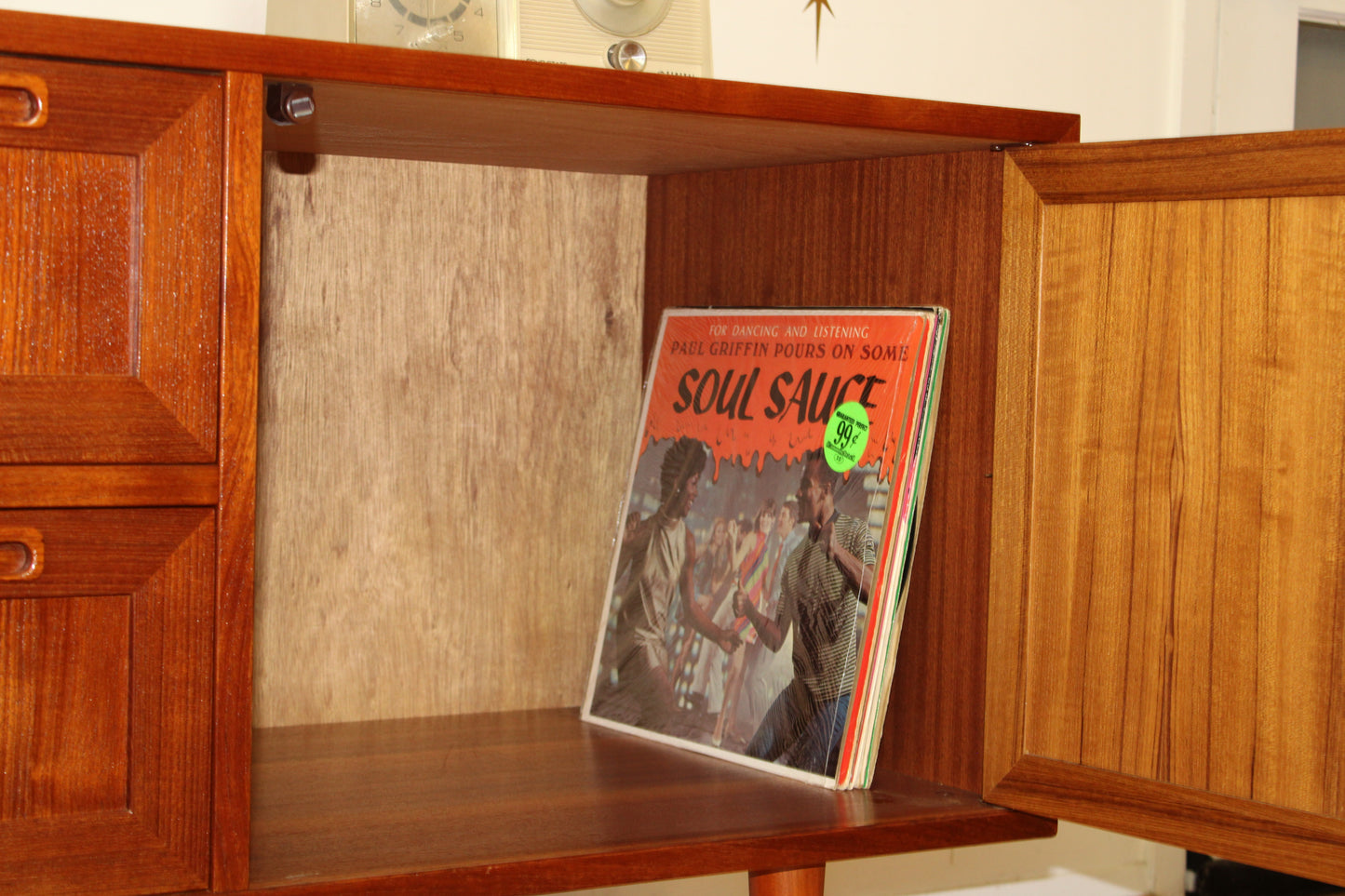 Danish Modern Teak Compact Sideboard