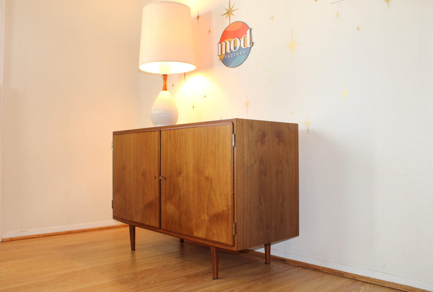 Carlo Jensen - Danish Modern Walnut Compact sideboard