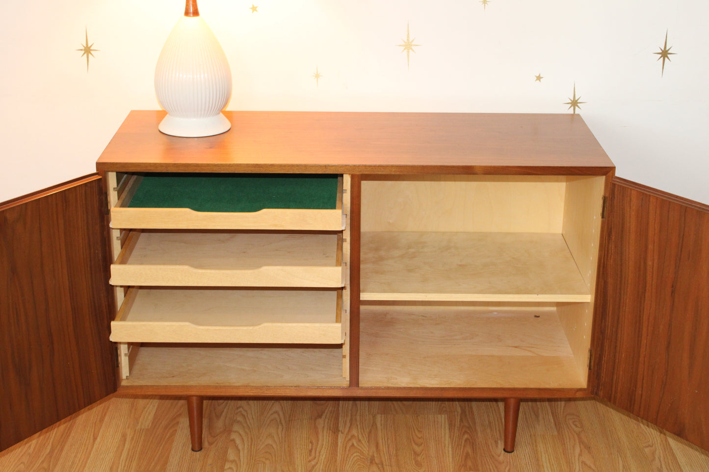 Carlo Jensen - Danish Modern Walnut Compact sideboard