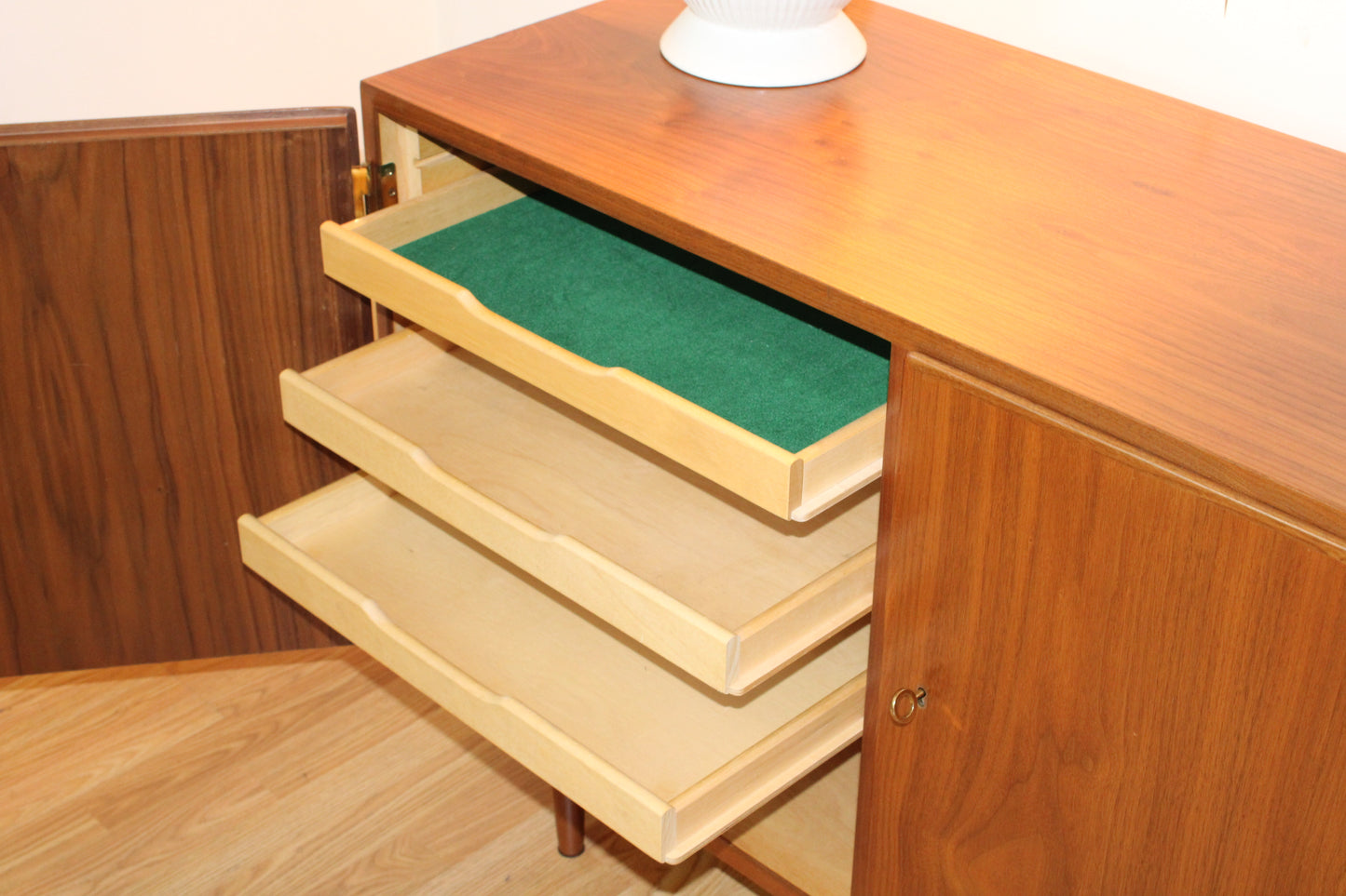 Carlo Jensen - Danish Modern Walnut Compact sideboard