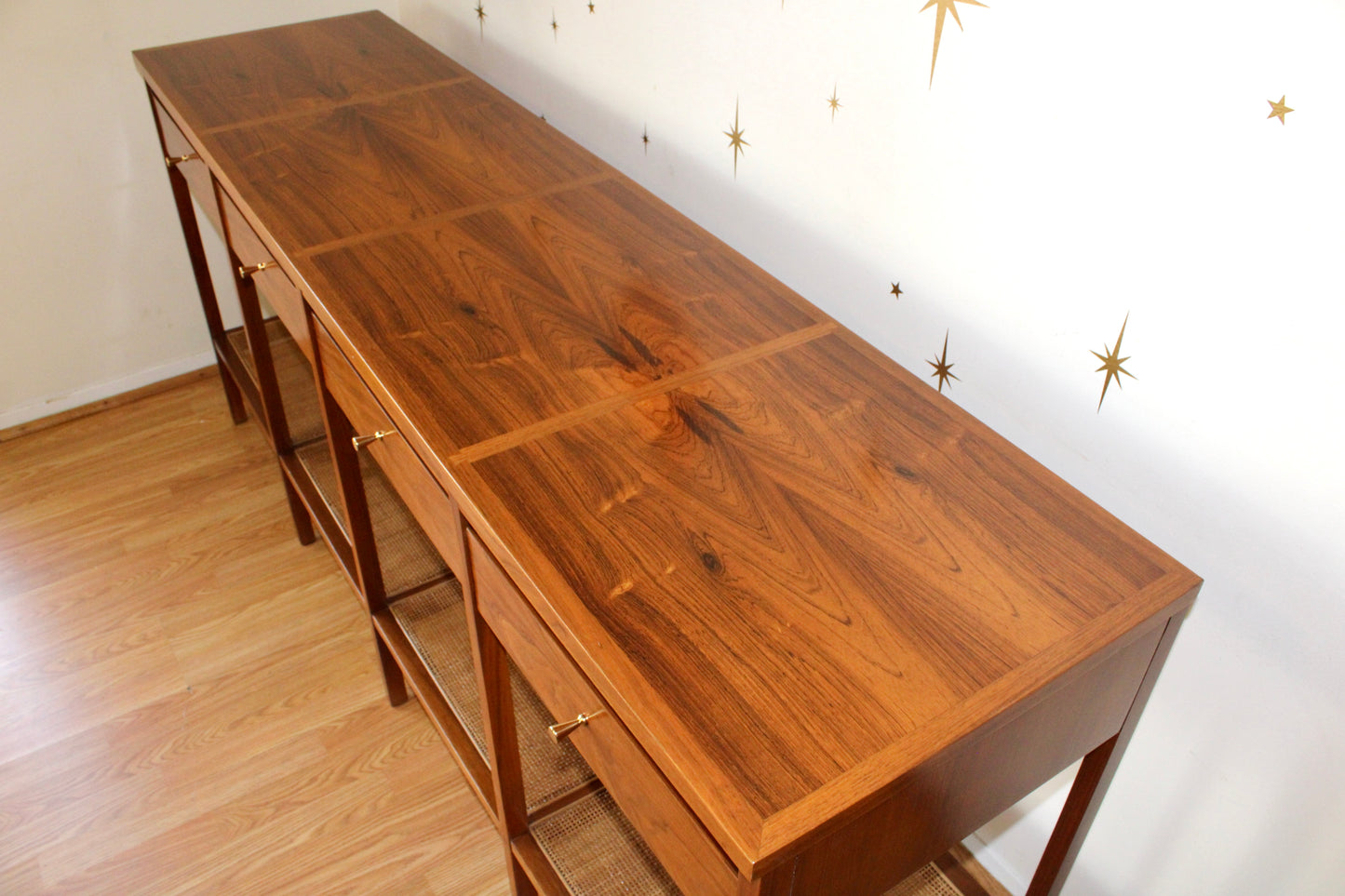 Paul McCobb - Lane "Delineator" Walnut & Rosewood Console Table