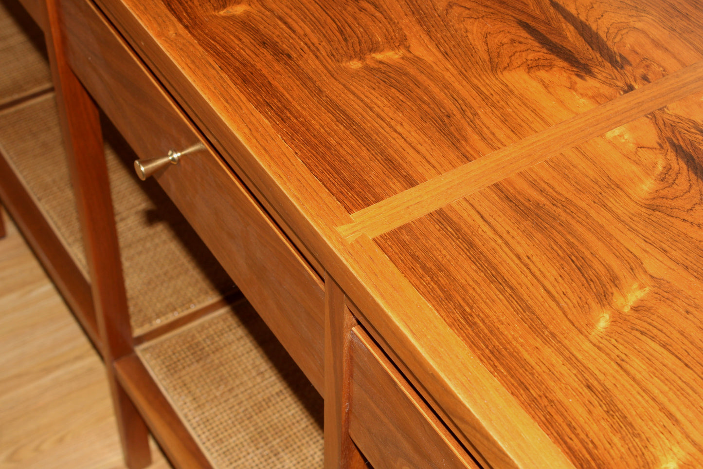 Paul McCobb - Lane "Delineator" Walnut & Rosewood Console Table