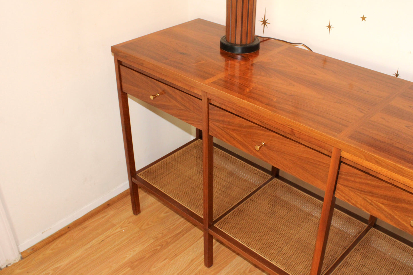 Paul McCobb - Lane "Delineator" Walnut & Rosewood Console Table