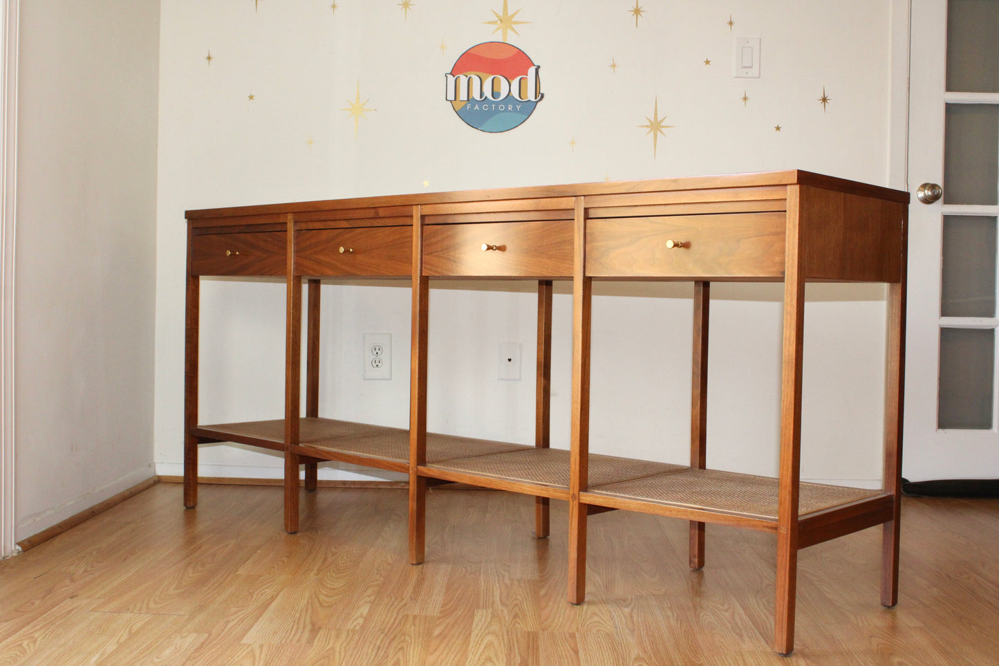 Paul McCobb - Lane "Delineator" Walnut & Rosewood Console Table