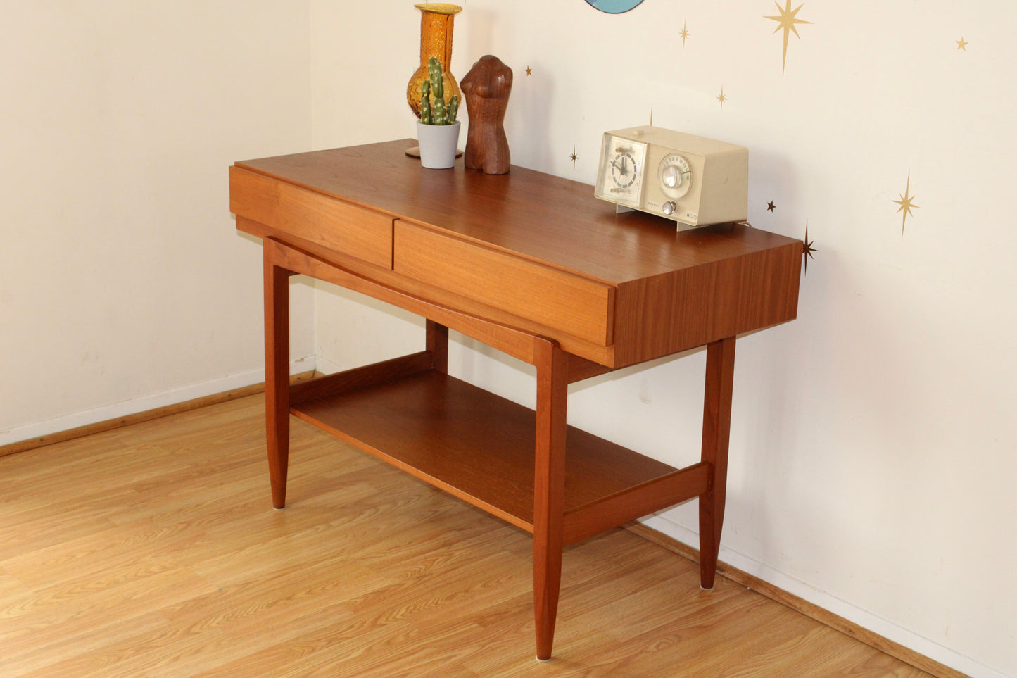 Ib Kofod Larsen - Danish Modern Teak Console Table w/ Drawers