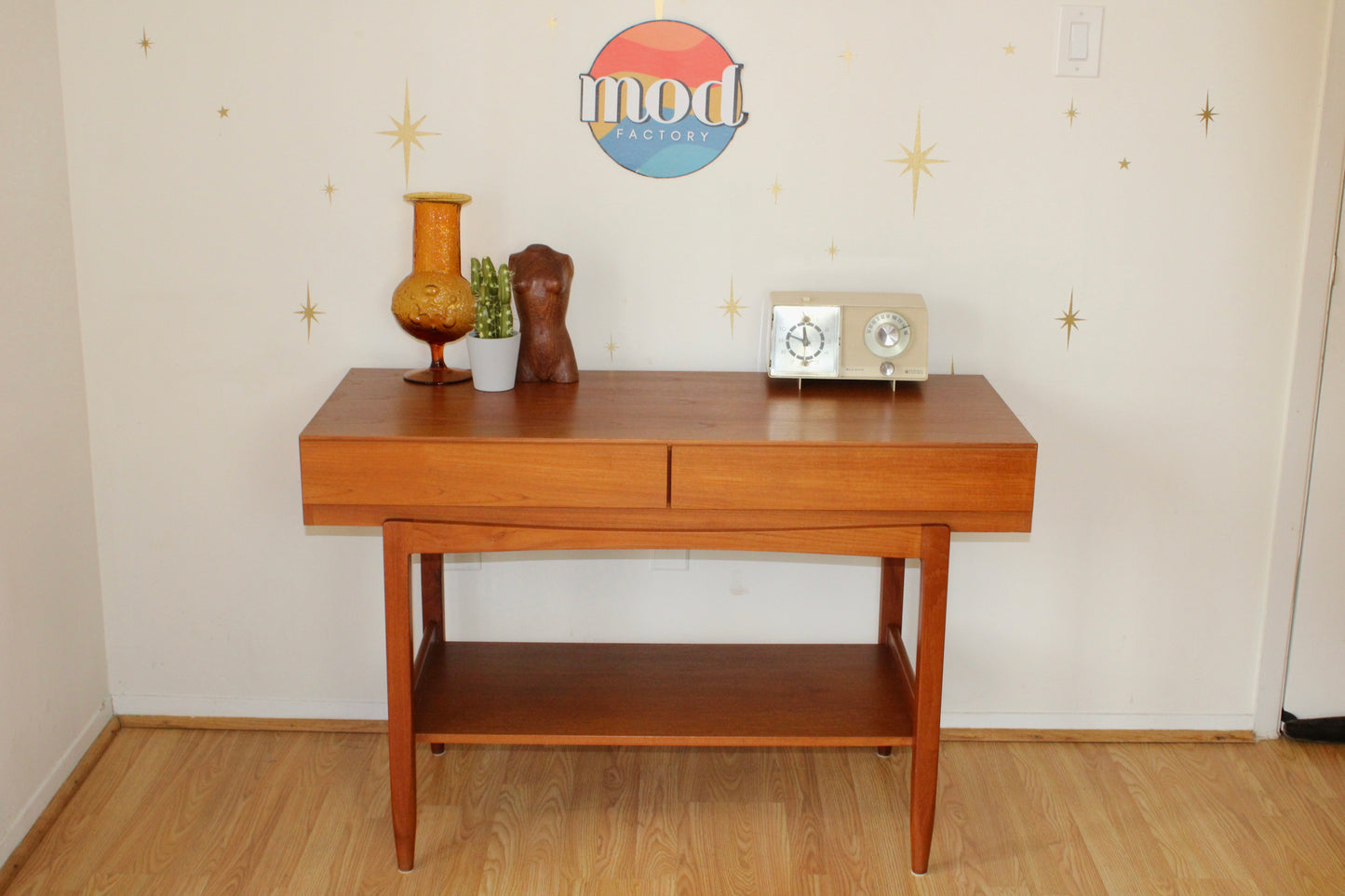 Ib Kofod Larsen - Danish Modern Teak Console Table w/ Drawers