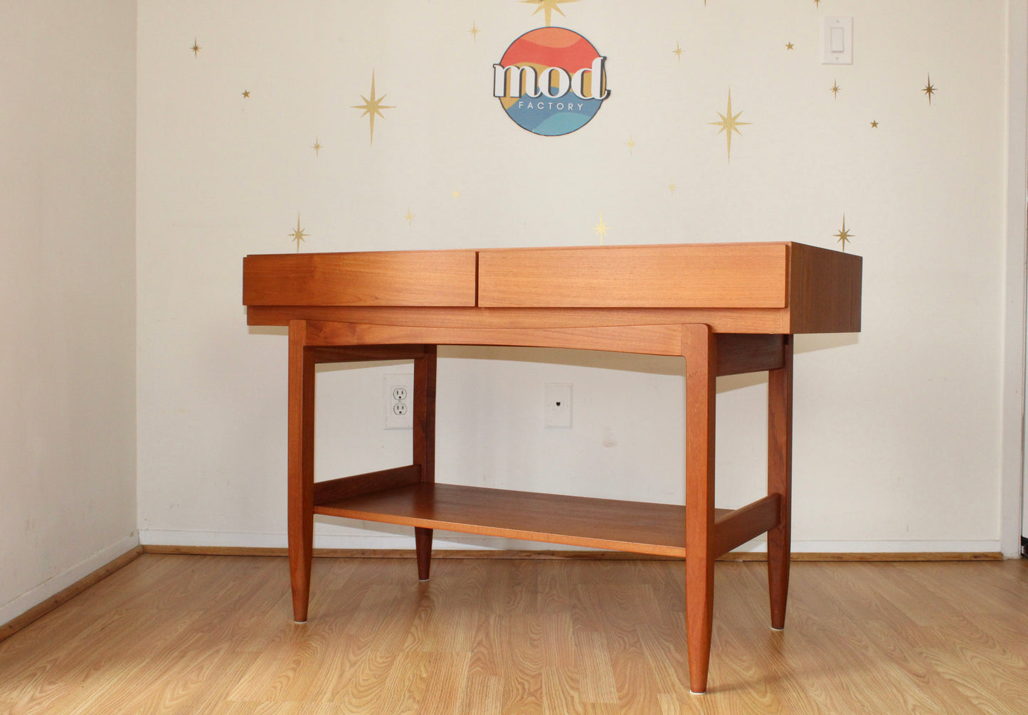 Ib Kofod Larsen - Danish Modern Teak Console Table w/ Drawers
