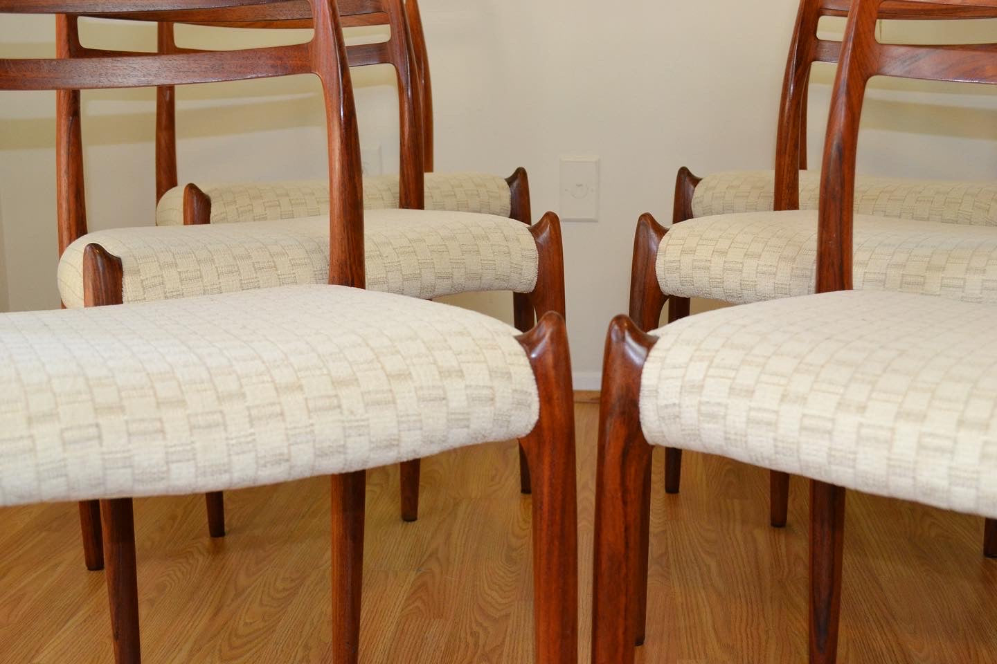 Model 78 Rosewood Chairs by Niels O. Møller for J.L. Moller