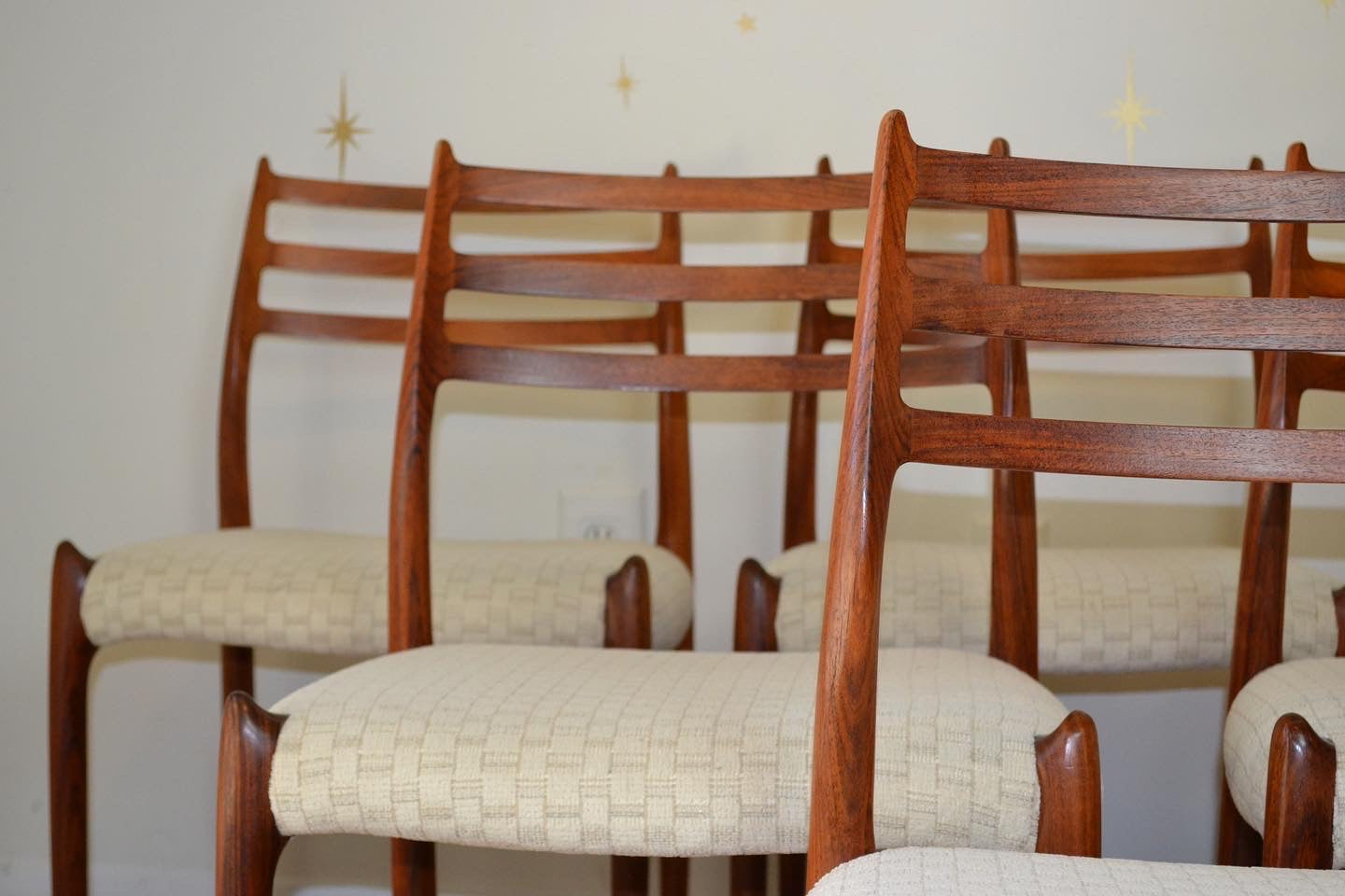 Model 78 Rosewood Chairs by Niels O. Møller for J.L. Moller