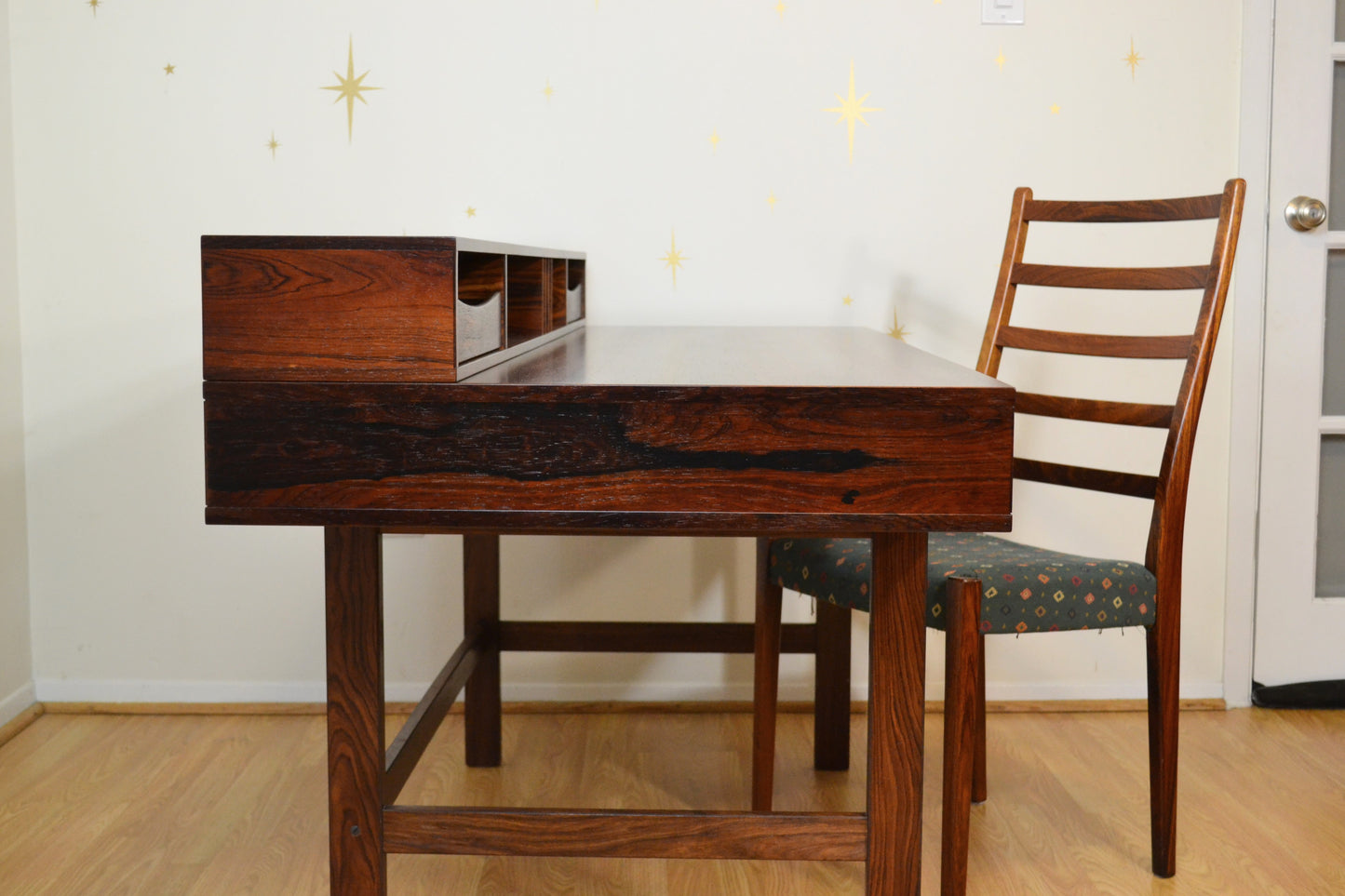 1972 Peter Lovig Danish Rosewood 'Flip-Top' Partners Desk