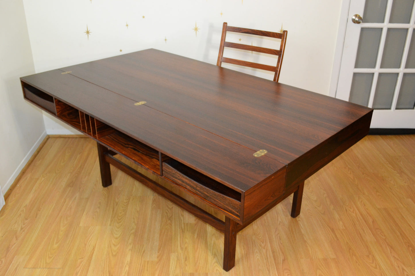 1972 Peter Lovig Danish Rosewood 'Flip-Top' Partners Desk
