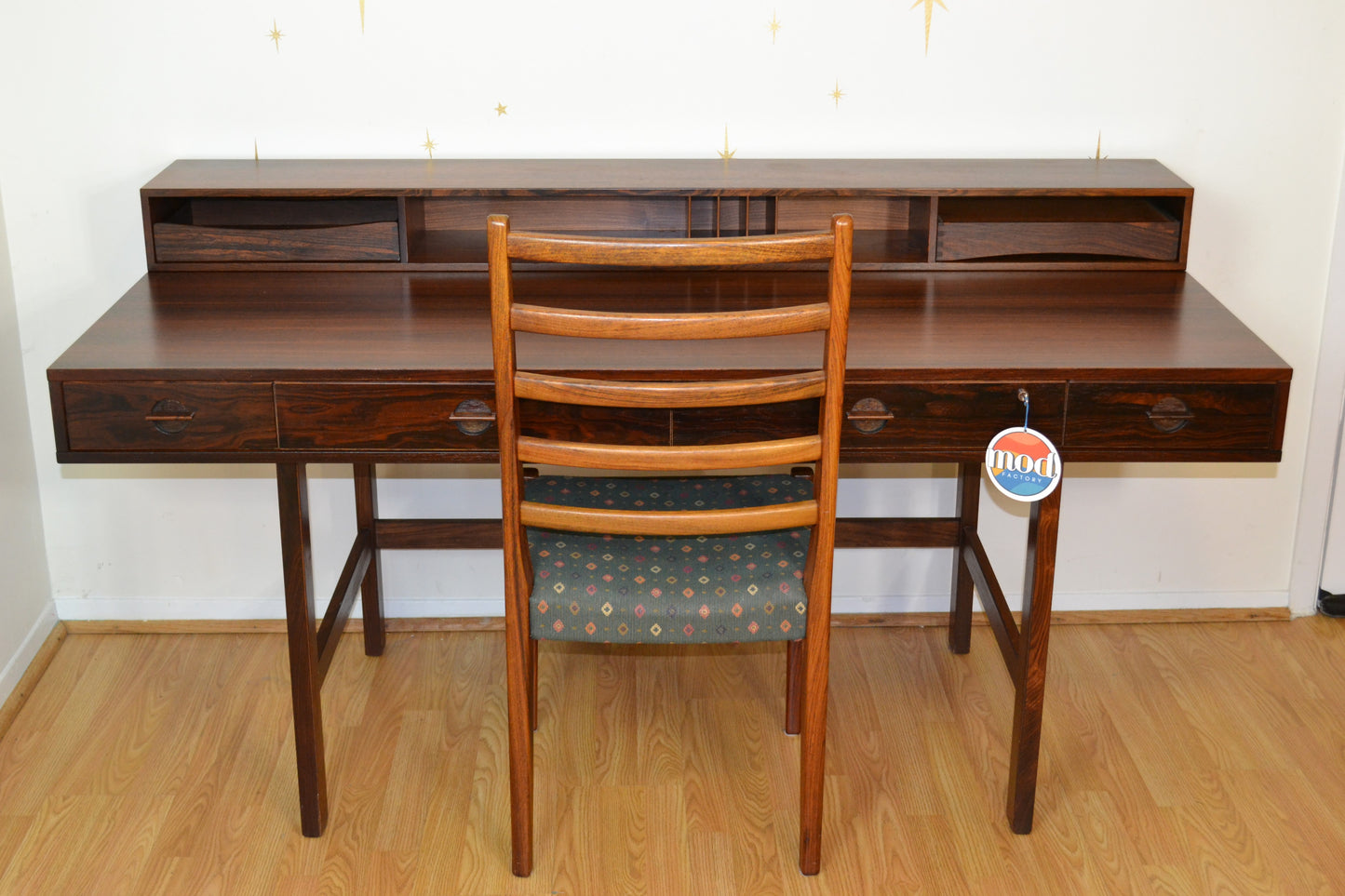 1972 Peter Lovig Danish Rosewood 'Flip-Top' Partners Desk