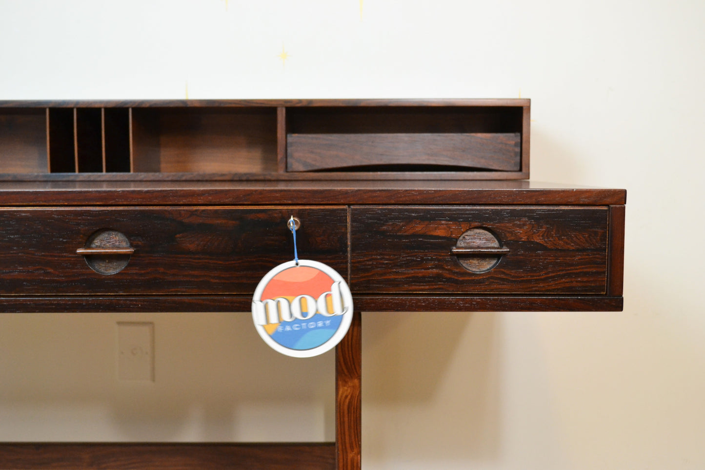 1972 Peter Lovig Danish Rosewood 'Flip-Top' Partners Desk
