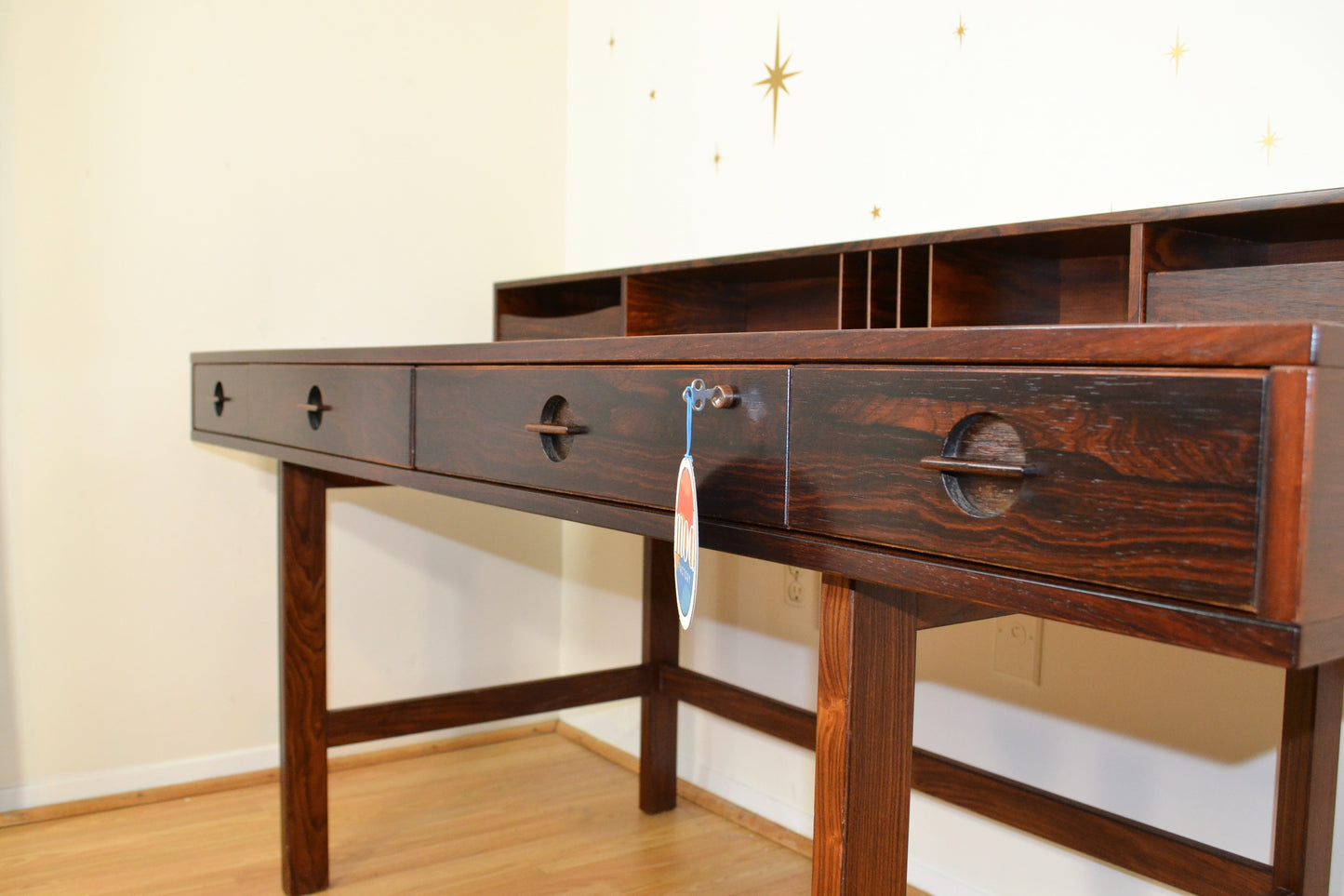 1972 Peter Lovig Danish Rosewood 'Flip-Top' Partners Desk