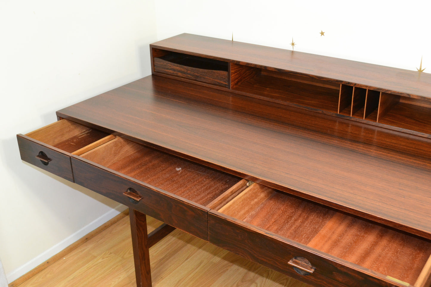 1972 Peter Lovig Danish Rosewood 'Flip-Top' Partners Desk