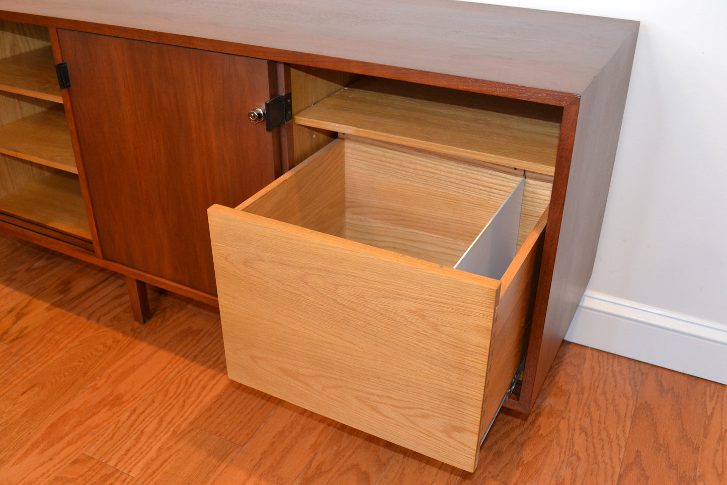 Florence Knoll Walnut Credenza
