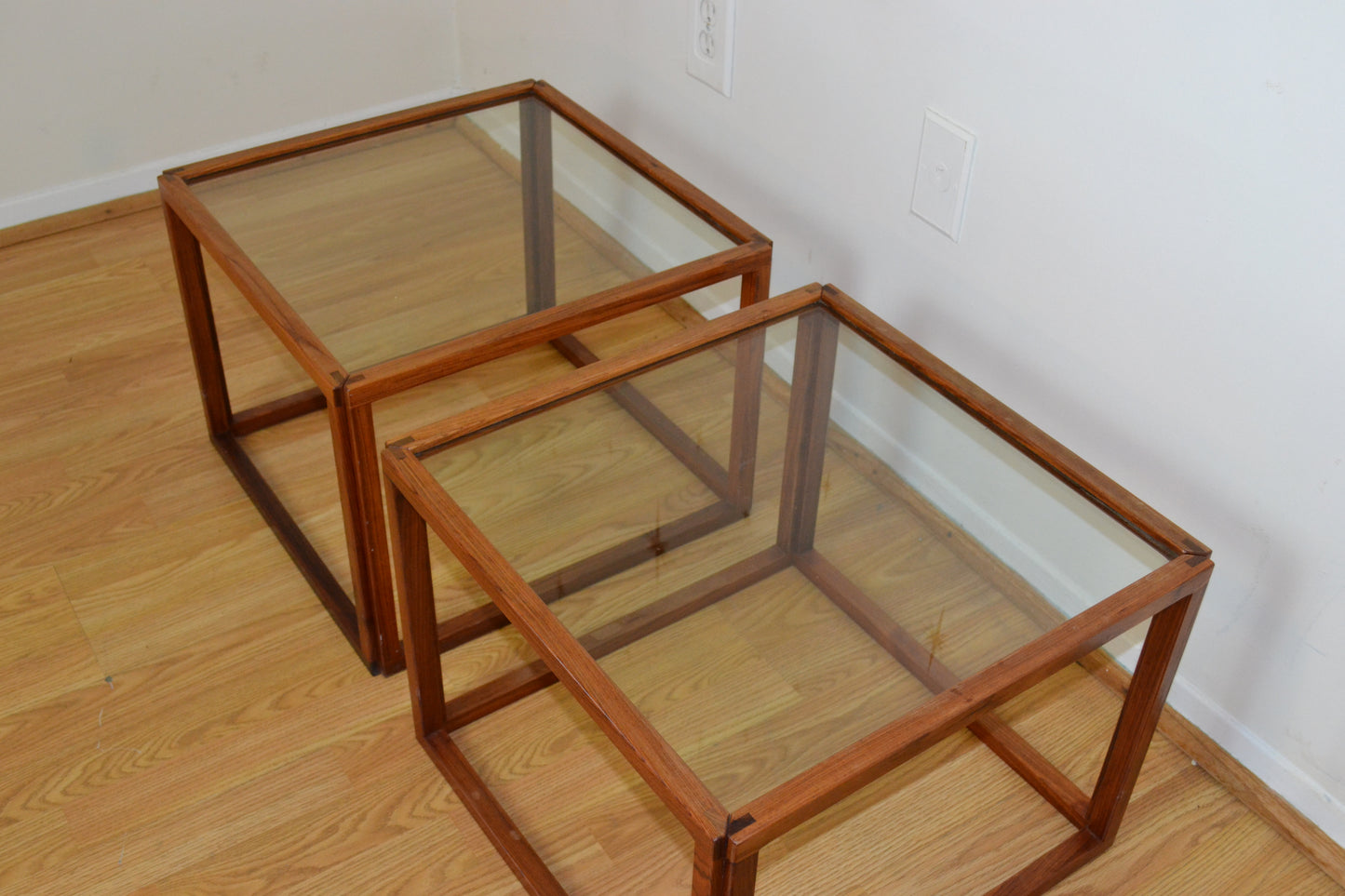 Danish Modern Kai Kristiansen Rosewood Cube Tables