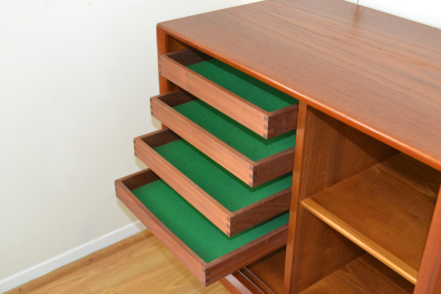 Danish Teak Petite Sideboard/Credenza