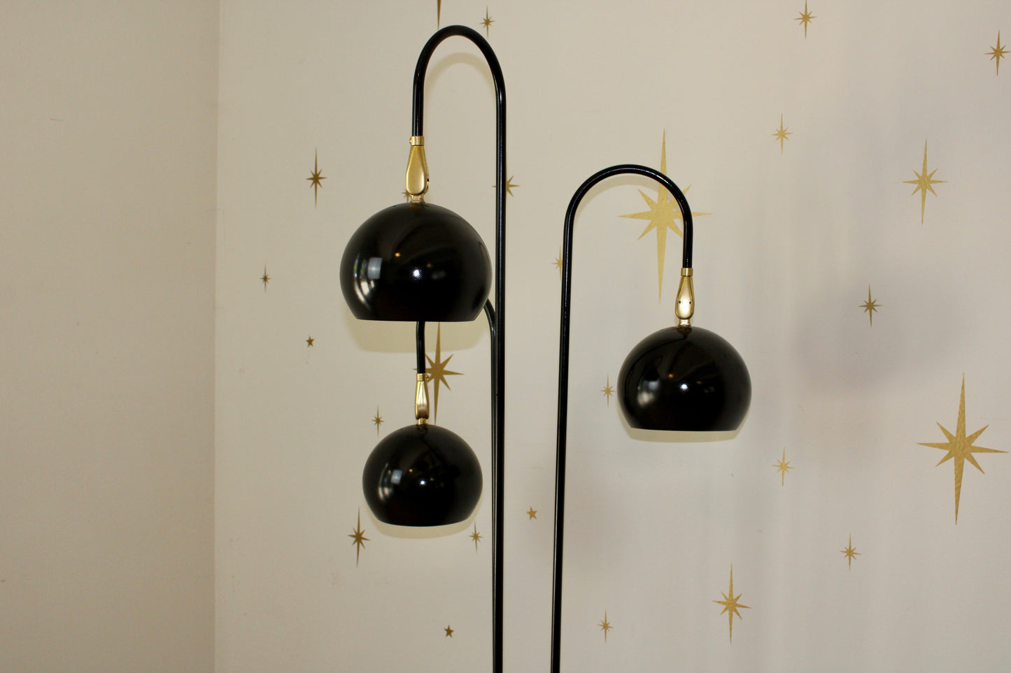 Vintage 3-Orb Waterfall Floor Lamp