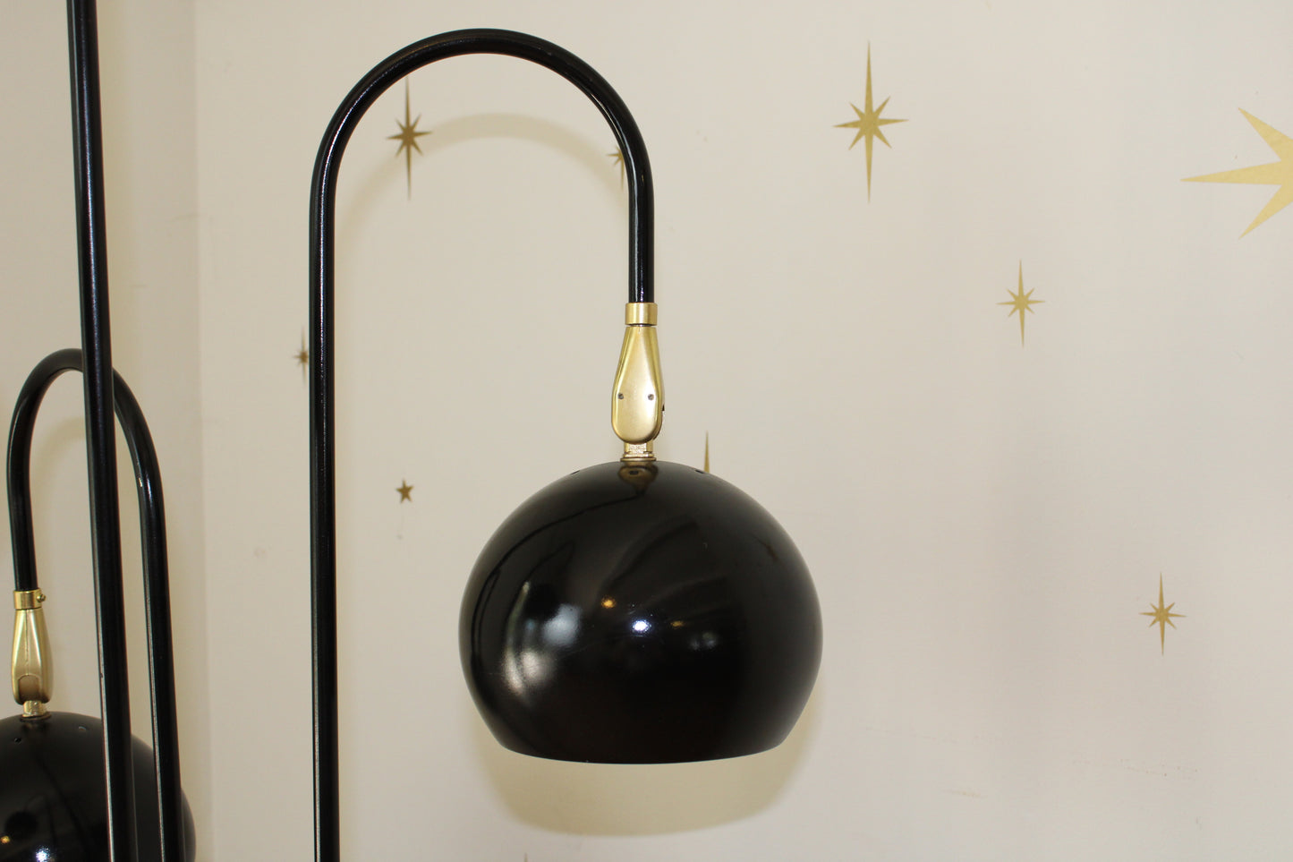 Vintage 3-Orb Waterfall Floor Lamp