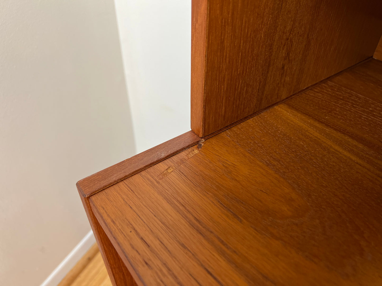 Danish Teak Bookcase/Secretary Desk By Domino Mobler