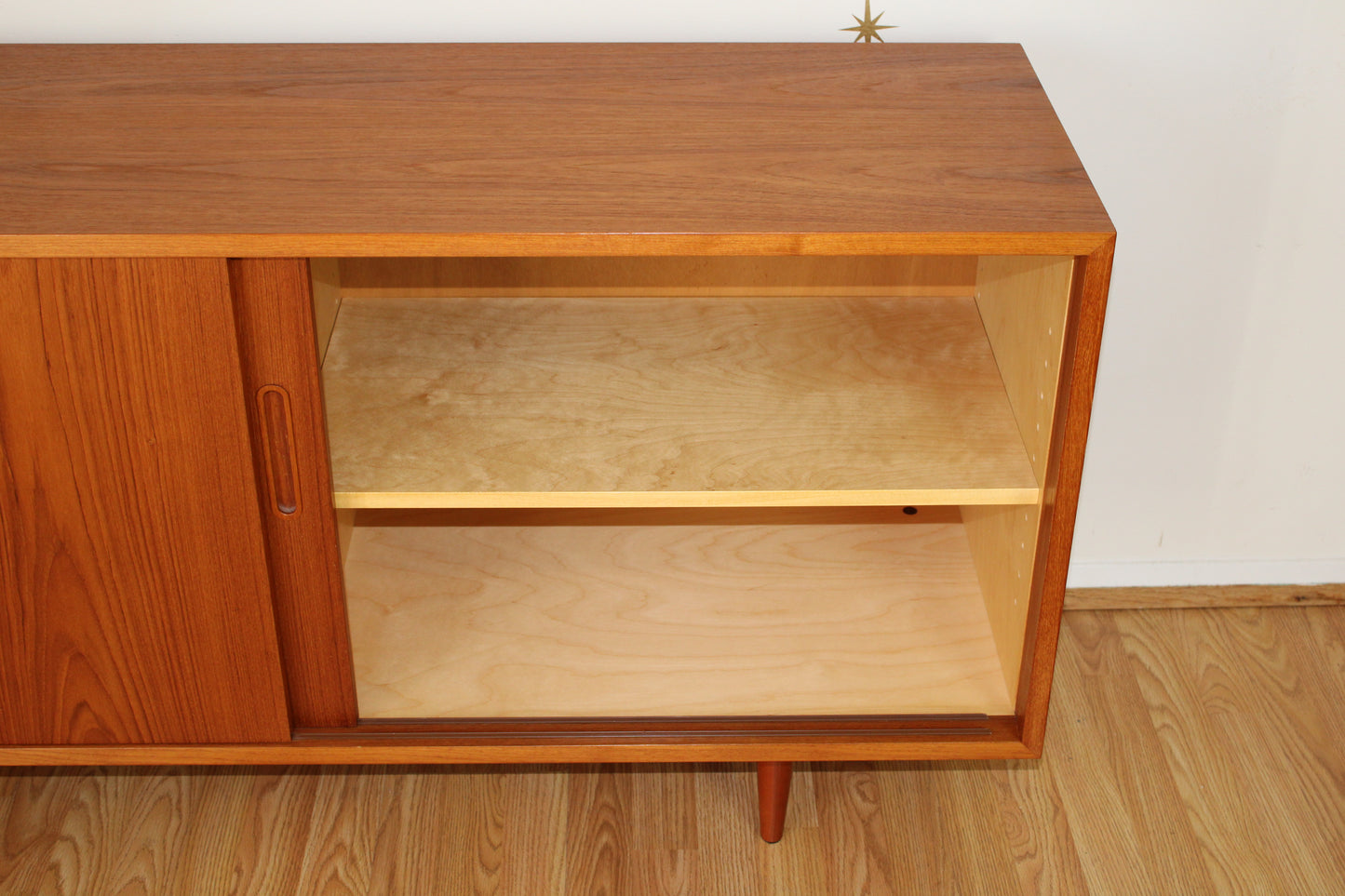 Compact Danish Teak Sideboard/Console by Hundevad