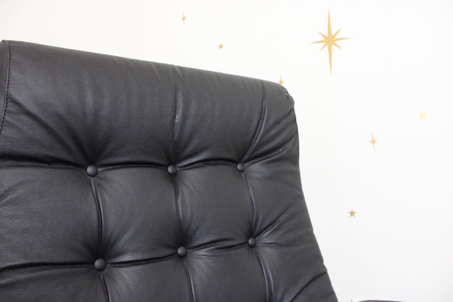 Vintage Ekornes Stressless Reclining Lounge Chair and Ottoman