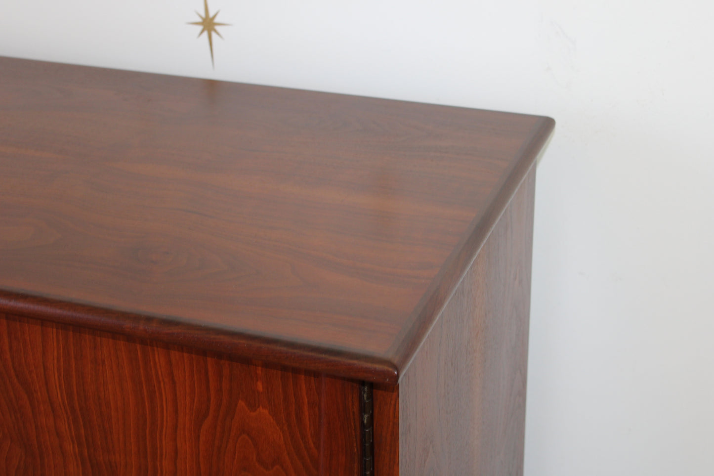 American Modernist Walnut Sideboard