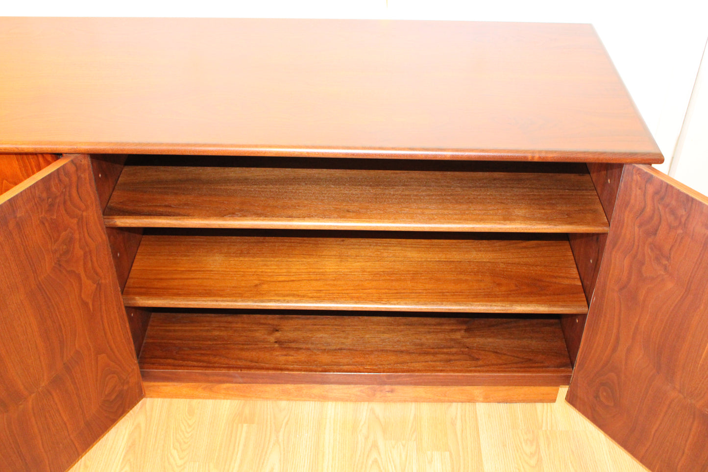 American Modernist Walnut Sideboard