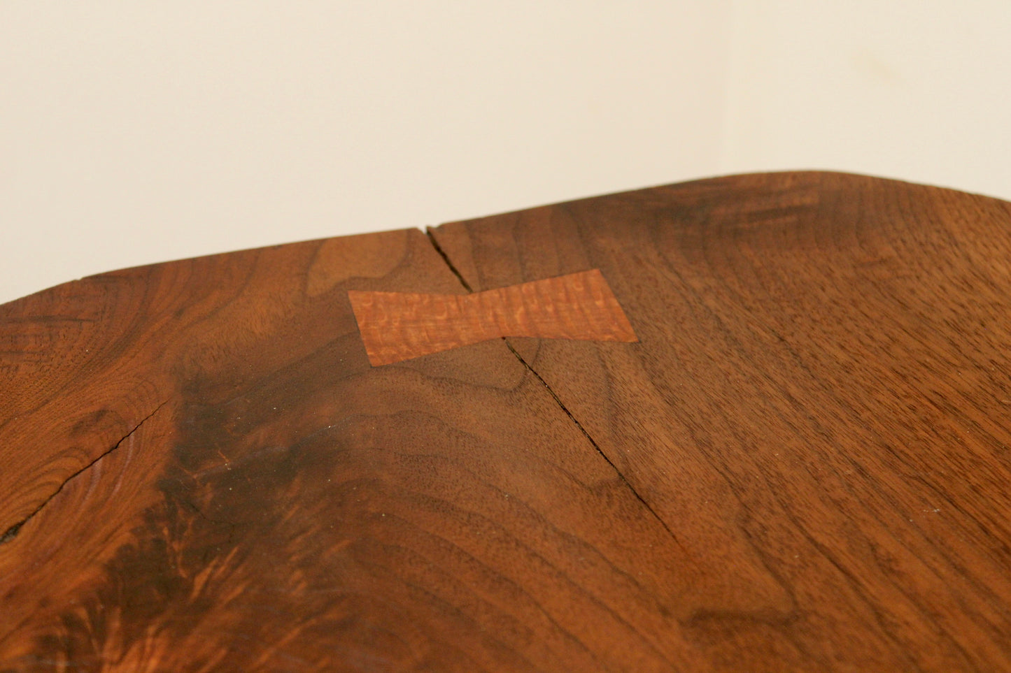 Live Edge Walnut Coffee Table w/ Inlay