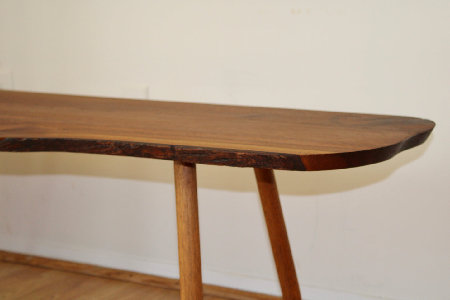 Live Edge Walnut Coffee Table w/ Inlay