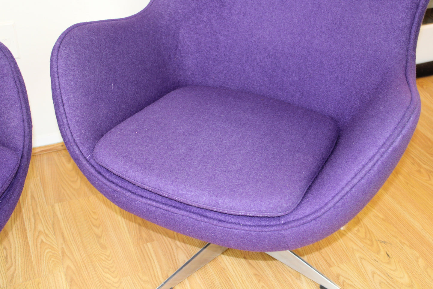 Pair-Contemporary Reproduction Egg Chairs
