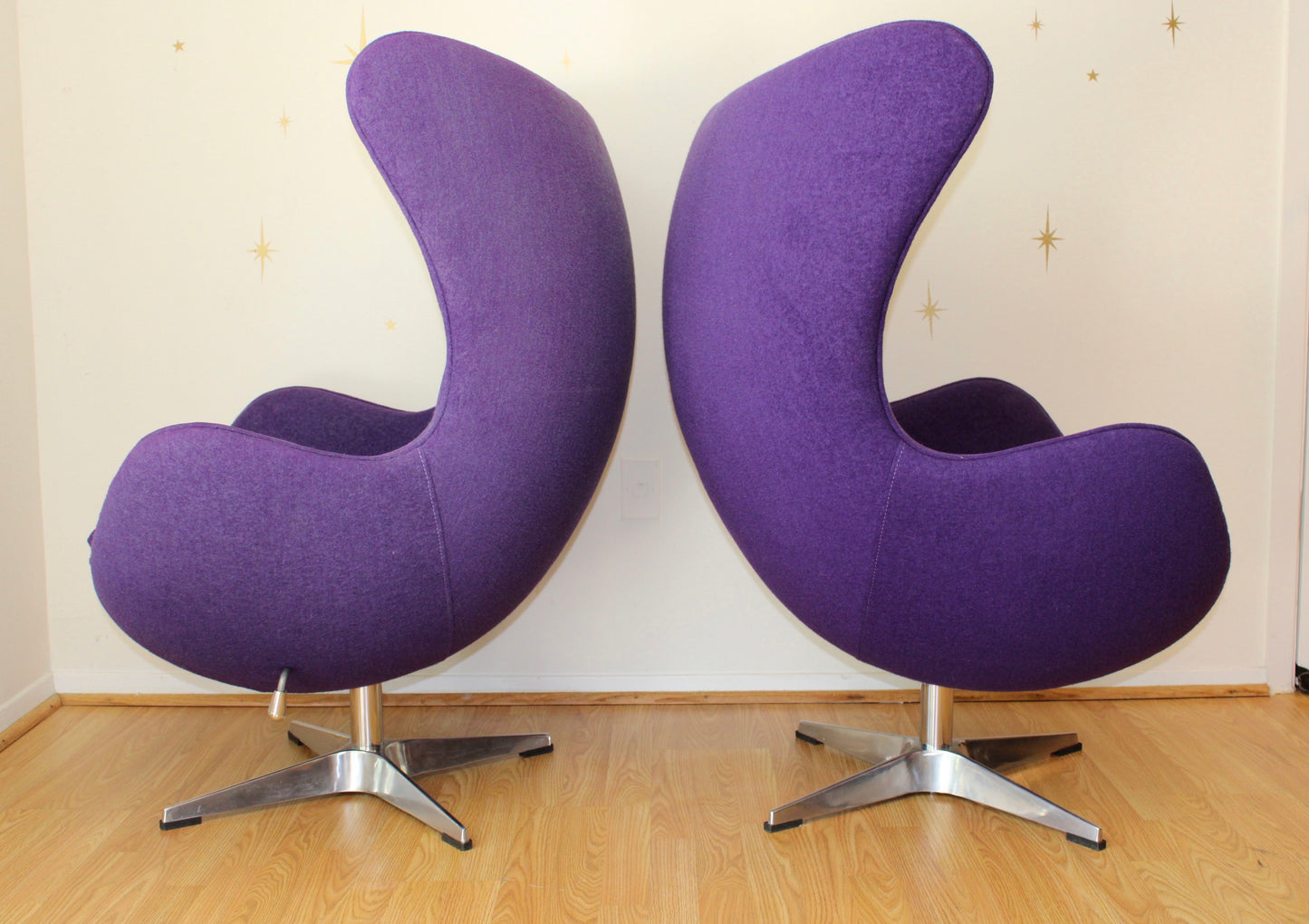 Pair-Contemporary Reproduction Egg Chairs