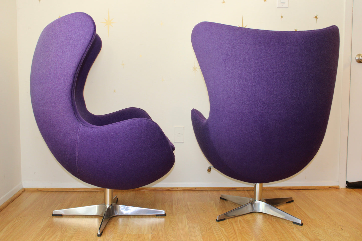 Pair-Contemporary Reproduction Egg Chairs