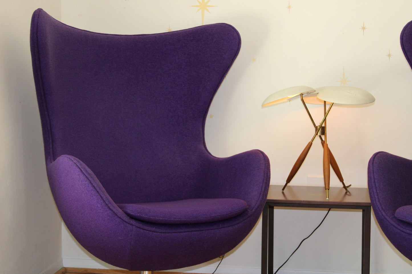 Pair-Contemporary Reproduction Egg Chairs