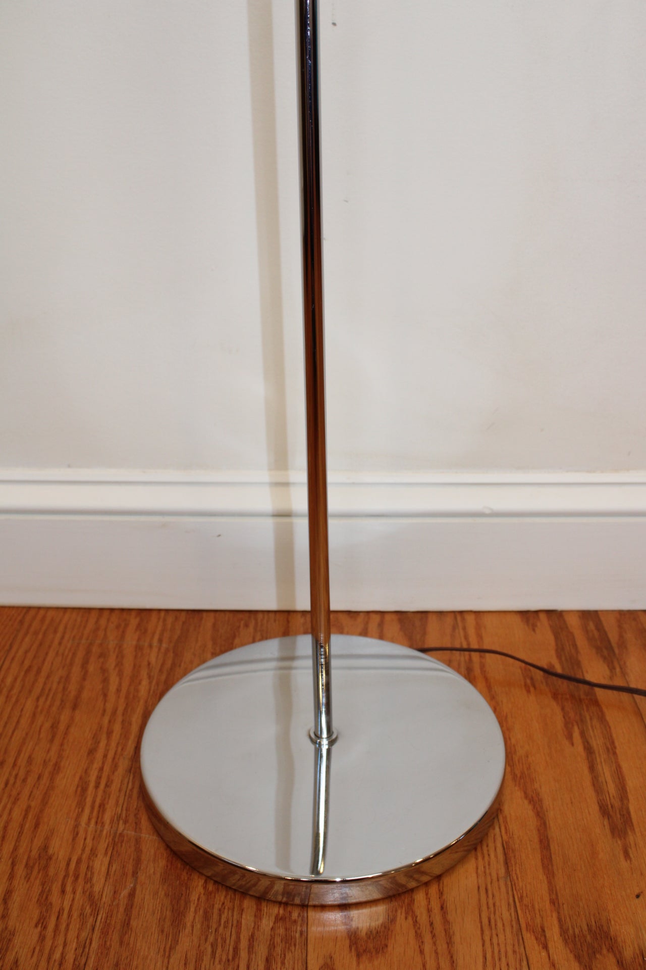Vintage Chrome Globe Floor Lamp