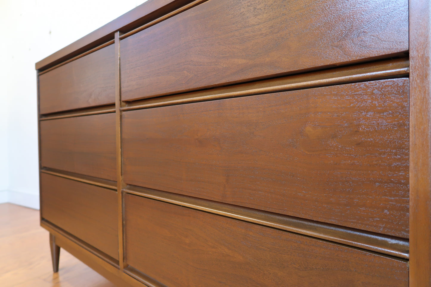 Walnut 6-Drawer Lowboy