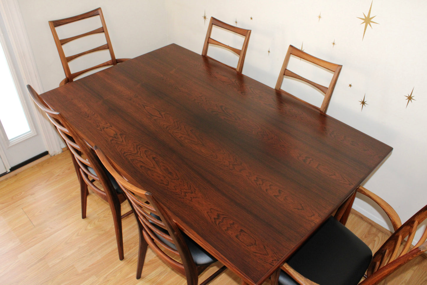 Danish Rosewood Dining Table w/ Refractory Leaves