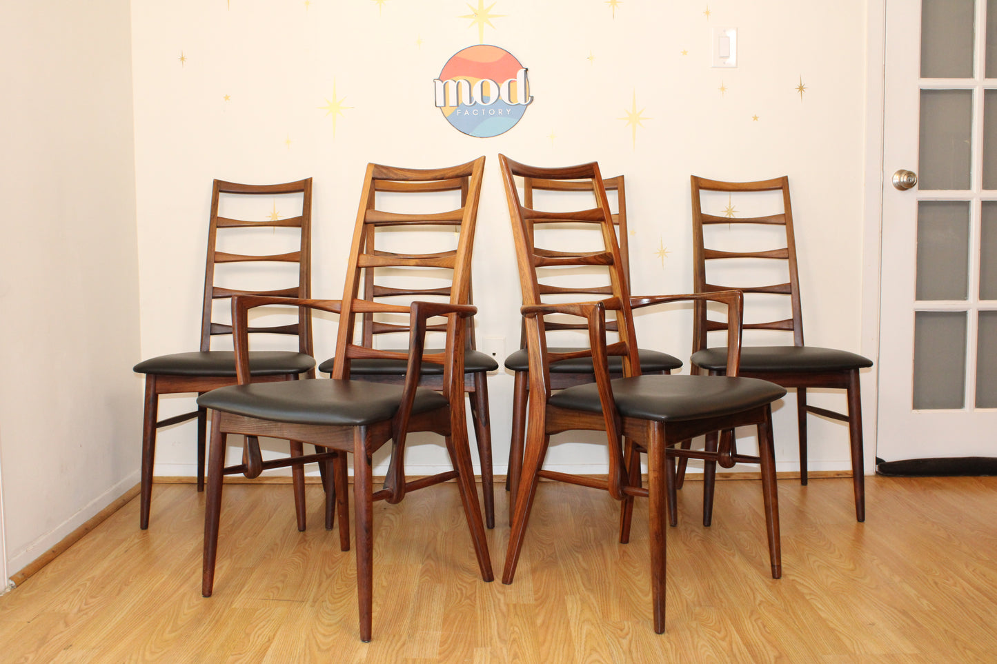 Niels Koefoed - Set of Six Rosewood Dining Chairs
